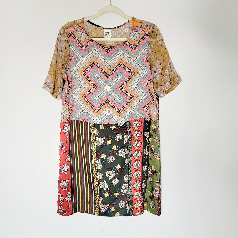 Anthropologie Tiny Anna Patchwork Mini Dress - image 4